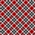 Snow Crew Black /Red /Gray Plaid  44" x36" # 1294-89