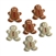 Gingerbread Cookies:  Christmas Collection Buttons 6pk 4808