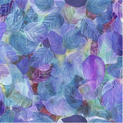 Round Leaves blue purple