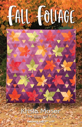 Krista Moser's Aztec Diamond Quilt Kit featuring orders Kona Solids