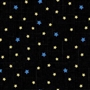 Happy Camper - Blinking Stars Black Yardage  44"x36"