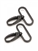 1.5"  Swivel Hooks Black Metal Set of Two Byannie