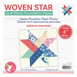 4in Woven Star Quilt Block