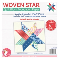 6in Woven Star Quilt Block