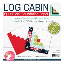 4in Log Cabin Quilt Block