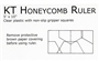 KT Honeycomb Ruler KT99904
