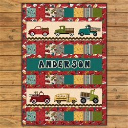 Papa's Old Truck Applique Quilt