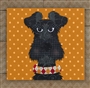 * Schnauzer 2 BLACK Precut Fused Applique