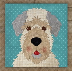 Wheaten Terrier Cream Precut Fused Applique